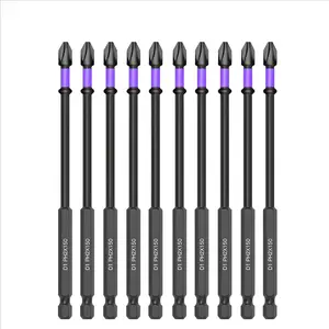 6-Inch 150mm Phillips Screwdriver Set, Shock-proof High Hardness Non-slip Impact Resistant Precision Screwdriver Head with Serrated Edge