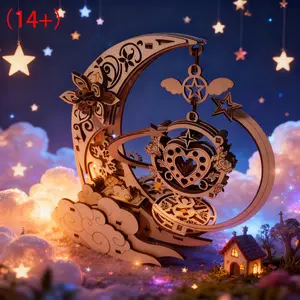 3D DIY Wooden Music Model Kit, Crafts, Handmade Midsummer Night Design, Perfect Christmas Halloween Thanksgiving Gift, Birthday Present