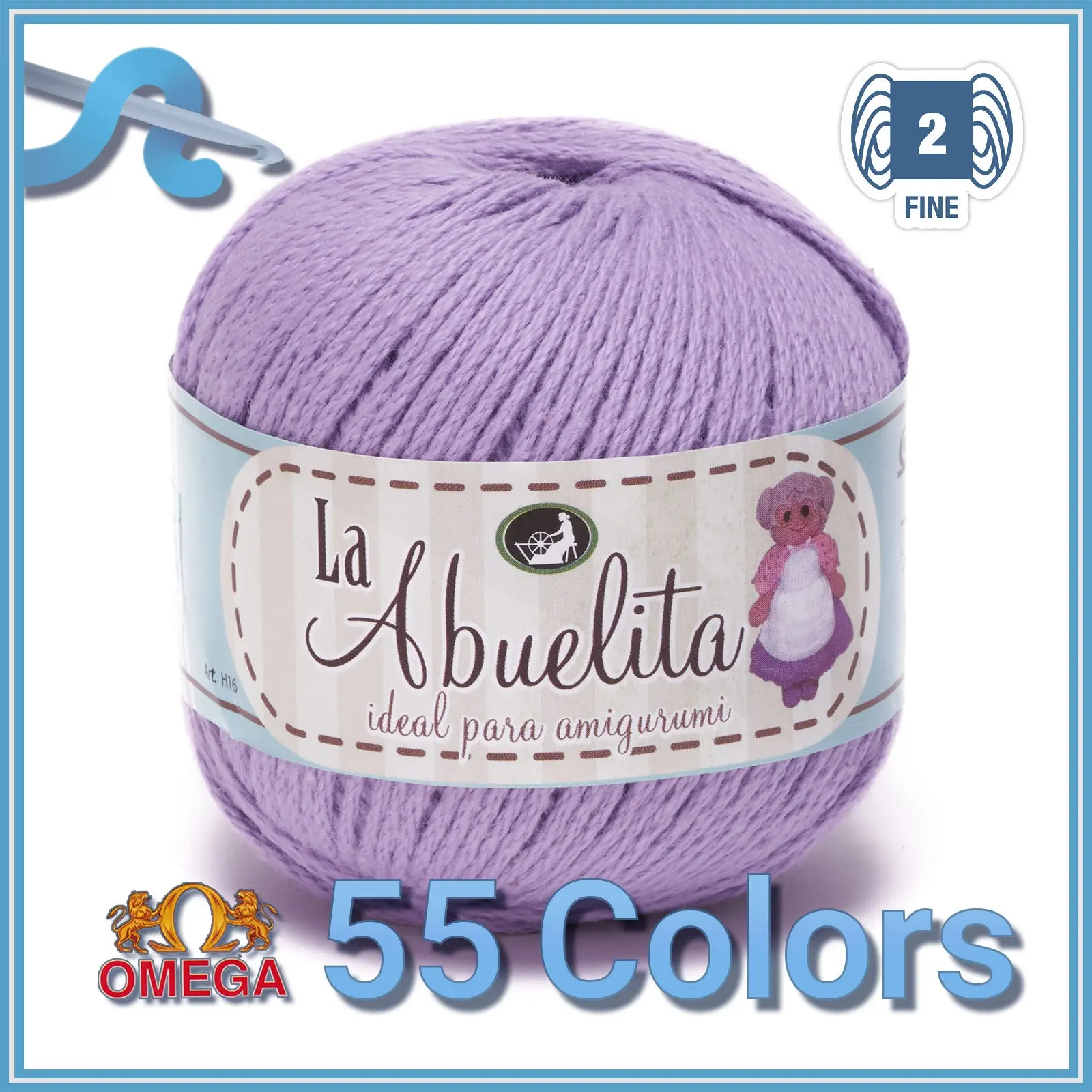 LA ABUELITA (50g - 110m) - 100% non-mercerized cotton yarn. Spectacular for small projects and amigurumi.