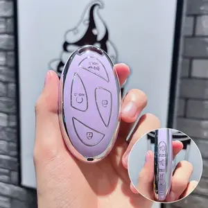 For Hyundai Motor Car Key Cover Set for Ioniq 6 Grandeur Gn7 Kona 5D, Durable Tpu Material Key Protection Accessories, Smart 5D RC Car Keys, Car Key Protector, Key Fob Protector, Car Key Accessory