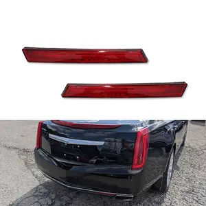 2pcs Pair For Cadillac XTS 2013 2014 2015 2016 2017 Red Lens Rear Bumper Lower Reflector Lights Trim,Replace OEM 20874085,20874084