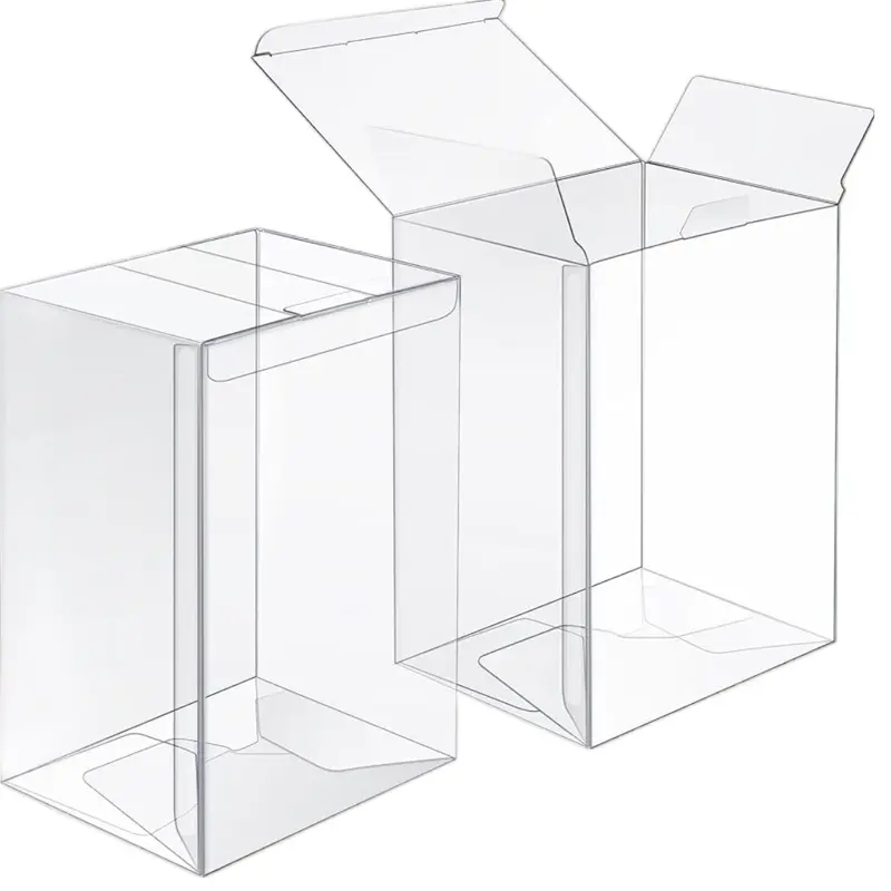 Funko Pop Protector Cases for 4 Inch Vinyl Figures, Clear PVC Display Protectors with Protective Film