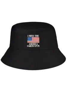 Unisex Trendy Printed Foldable Bucket Hat - 1-Piece Lightweight Polyester, Breathable All-Seasons Fisherman’s Cap, Ideal for Outdoor Sports, Perfect Father’s Day Gift,summervibes