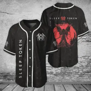 Sleep Token Baseball Jersey,  Sleep Token flamingo Band Jersey, The Even In Arcadia, Concert Tour 2025 Jersey J