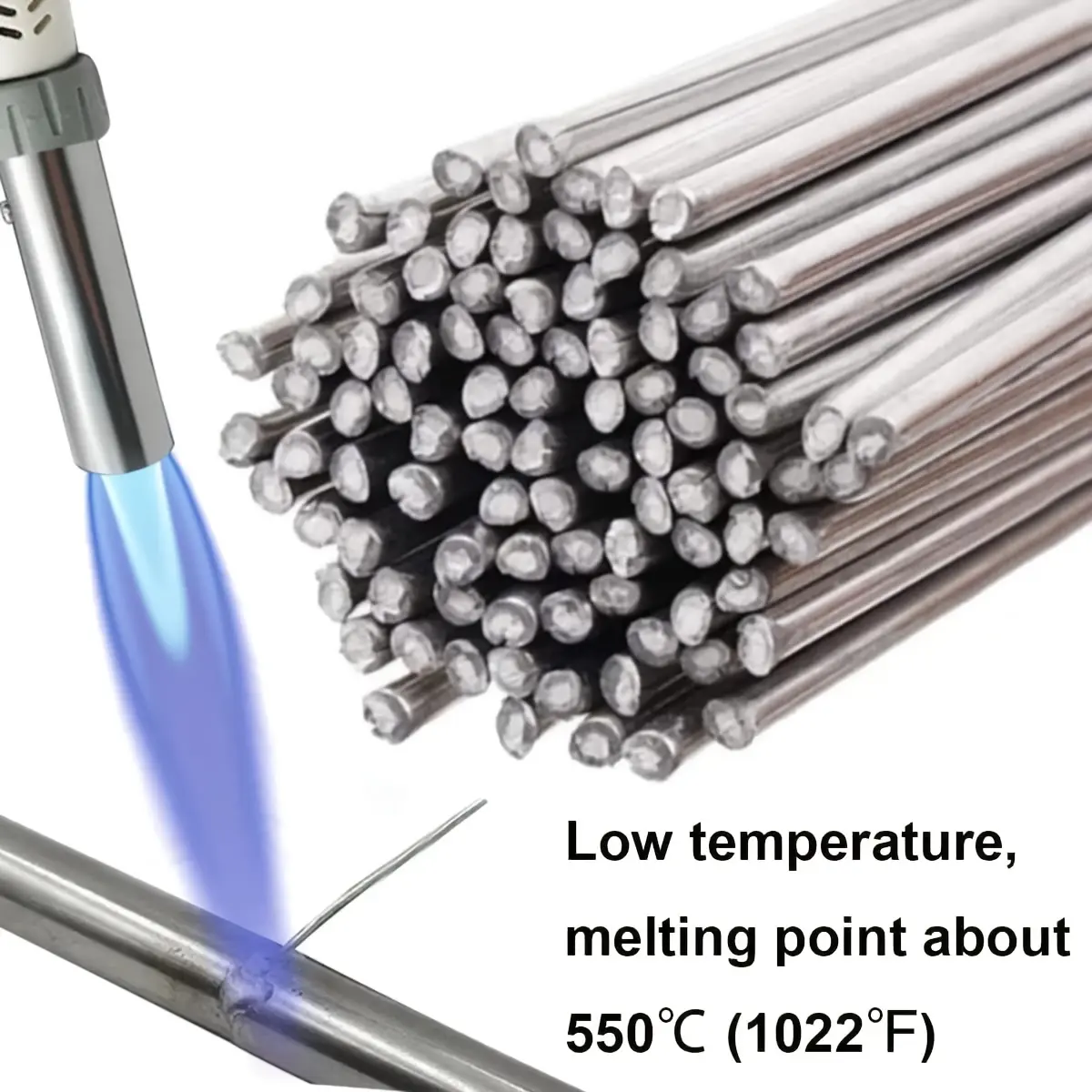 Aluminum Welding Rods, Flux Core Welding Wire, Metal Universal Welding Wire Low Temperature Universal Aluminum Welding Rods No Flux Required- Flux Core Wire for Electric, Chemical Welding