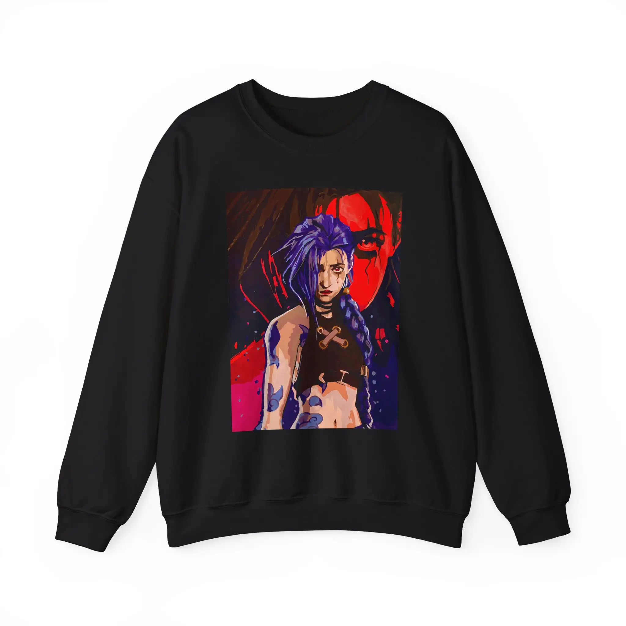 Arcane League of Legends Sweatshirt, Gaming Apparel, Unisex Crewneck Jumper, Video Game Merch, Gamer Gift, Cosplay Costume