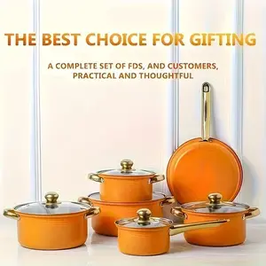 12PCS Stainless Steel Pot Set with Lids for All Cooking