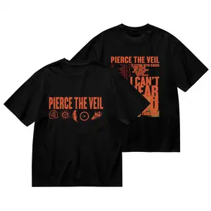 2025 new I Cant Hear You Pierce The Veil Tshirts Rock Band Hip Hop Unisex Strtwear T-shirt Round Neck MenWomen T-shirt Cotton