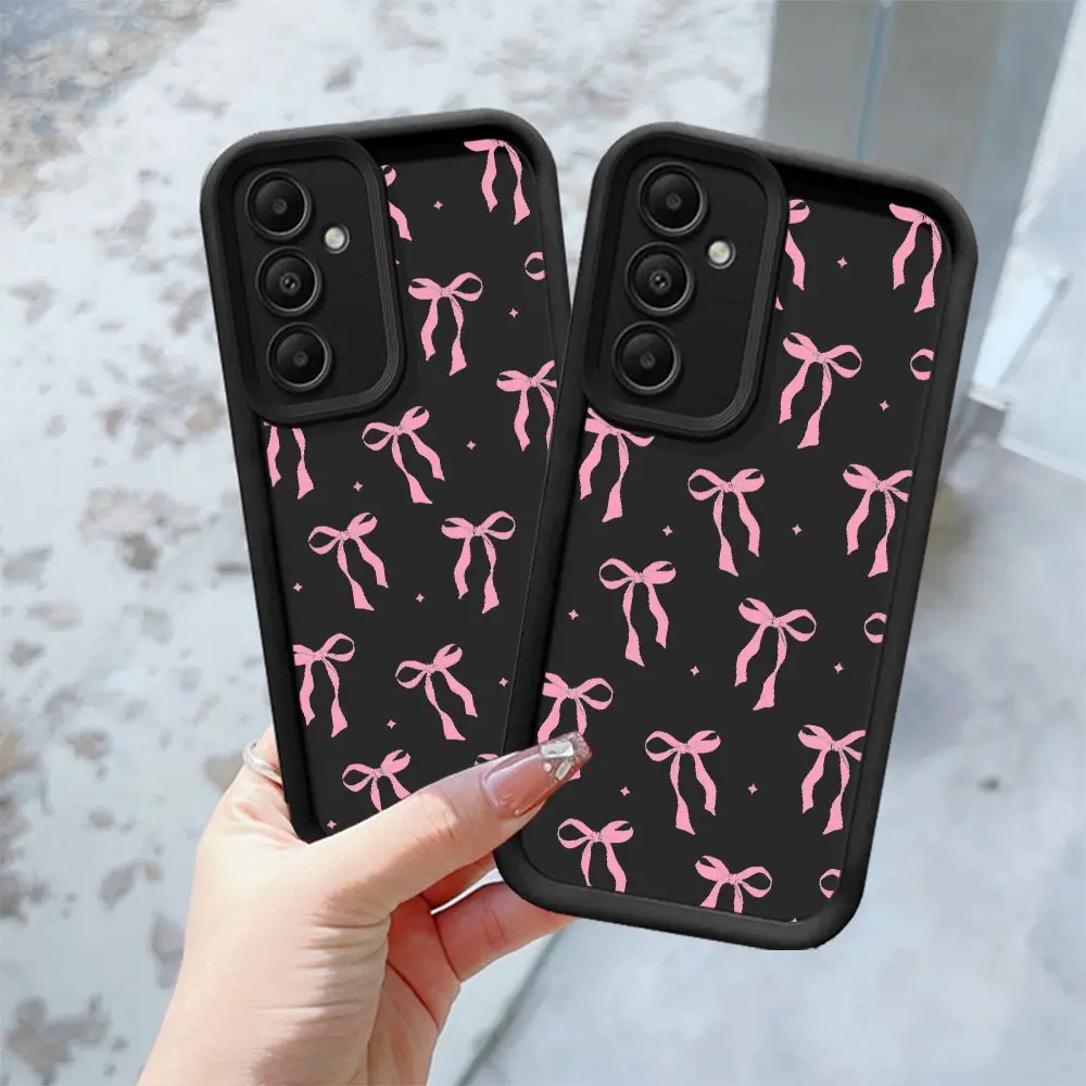 Adorable Bowknot Heart Pattern Shockproof Case for Samsung Galaxy S26 S24 Plus S25 S23 S22 S21 Ultra FE S24+ Note20 A54 A53 A52 A36 A35 A34 A33 A17 A16 A15 A14 A13 Patterned Soft TPU Full Camera lens Protection  Phone Cover Gift 2D printing, Accessories,,