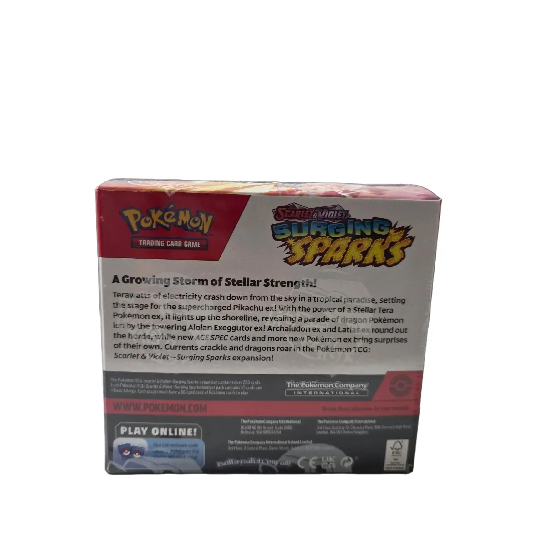 surging sparks booster box contents Pokémon Surging Sparks