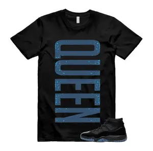 11 Gamma Blue Black T Shirt Match QUEEN VERT Unisex Streetwear