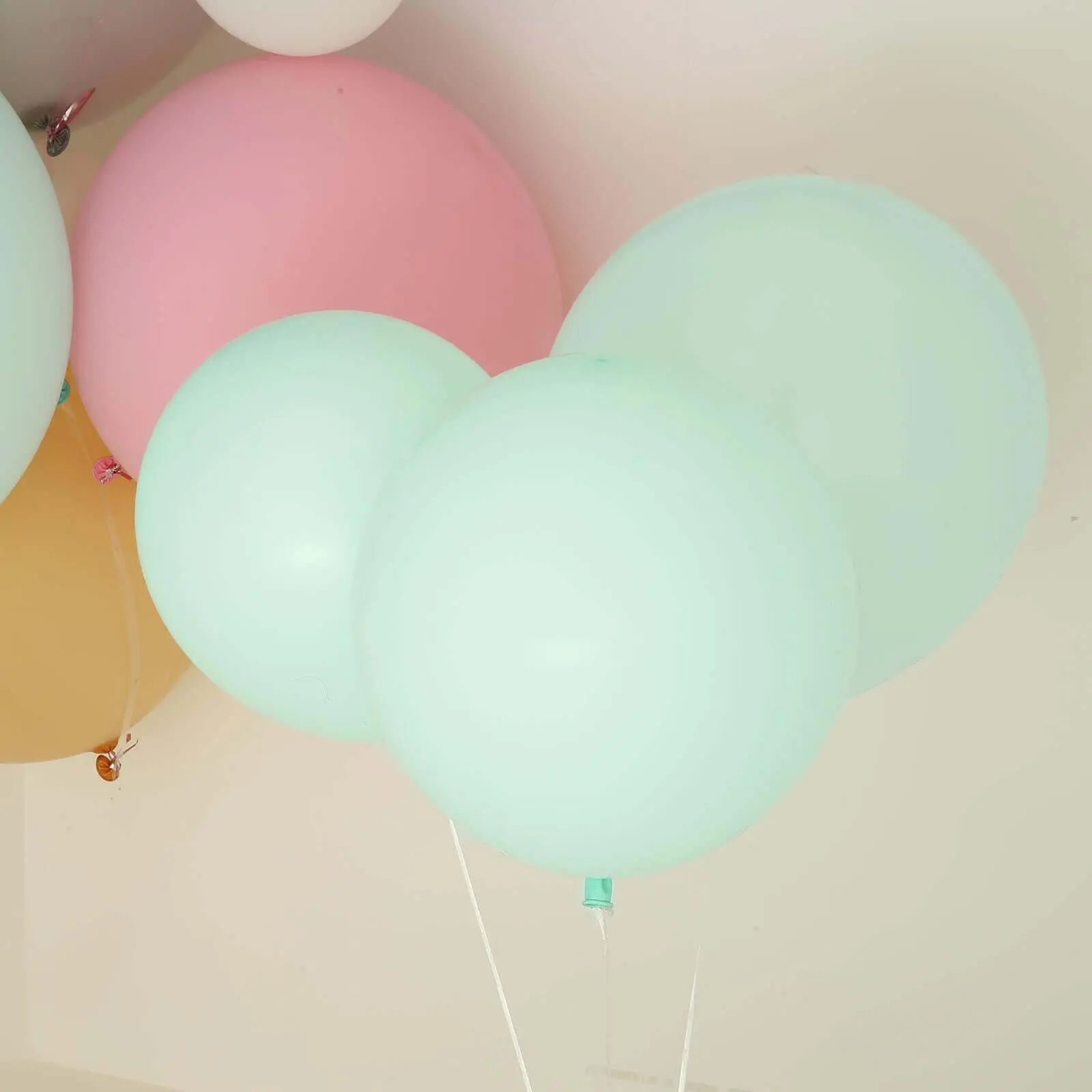 18" Matte Pastel Seafoam Latex Balloons (10 Pack) - Helium or Air Compatible, Balloon Party Supplies for Birthday Party, Room Decorations
