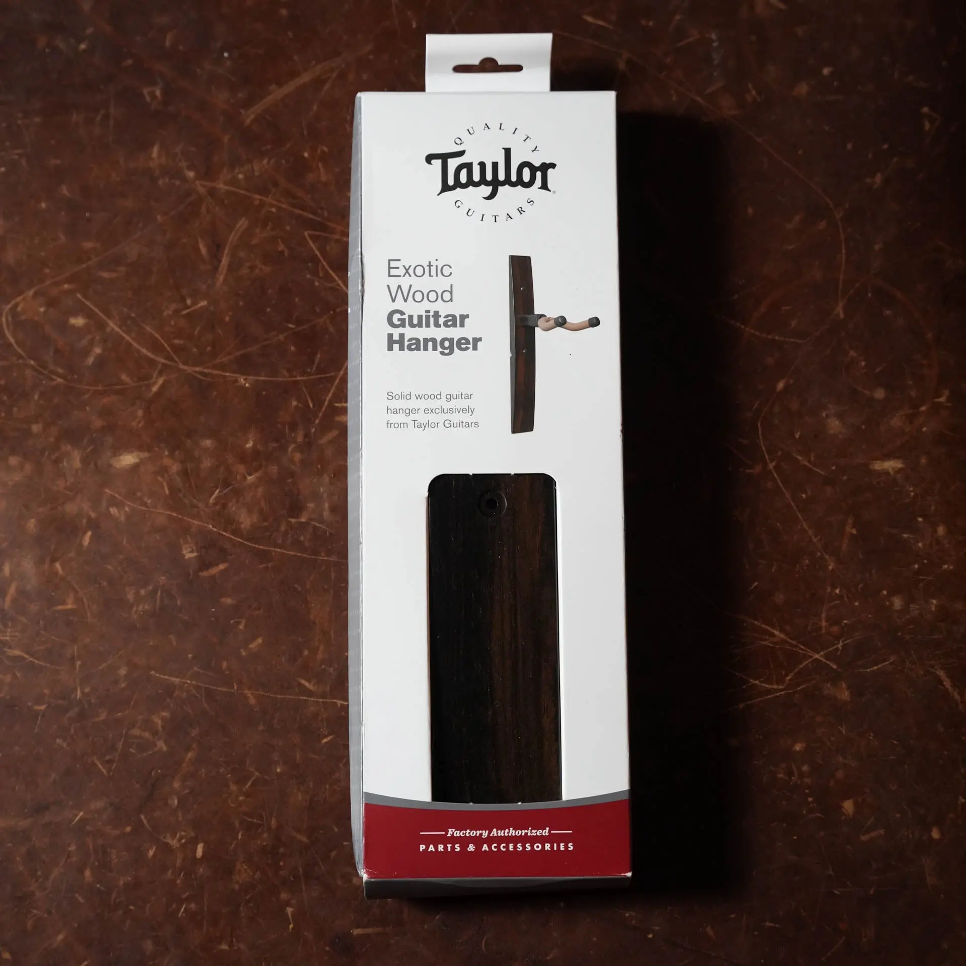 Taylor Guitar Wall Hanger, Ebony, No Inlay