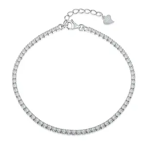 Nova Rose Dainty Essential Tennis Bracelet | 925 Sterling Silver & Gold Plated