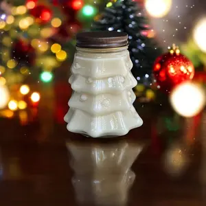 18oz Soy Wax Christmas Tree Candle in Mason Jar