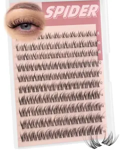 Spider Lash Clusters Wispy Fluffy Eyelash Clusters Natural Cluster Eyelash Extensions Breeze Individual Lashes Clusters Clear Band Cluster Lashes Pestañas Postizas Naturales
