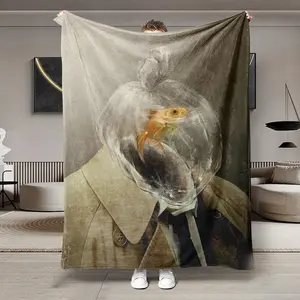 Soft Flannel Blanket, Skin-Friendly Warmth for Sofa Bed Office, All-Season Use, Low Sensitivity Easy Wash Gift Idea, Machine Washable Blanket