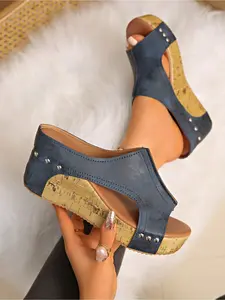 Women Sporty Sandals Thick Wedge Sole Breathable Mesh Lightweight Comfortable Summer Walking Shoes Fashion New Fashionable Footwear