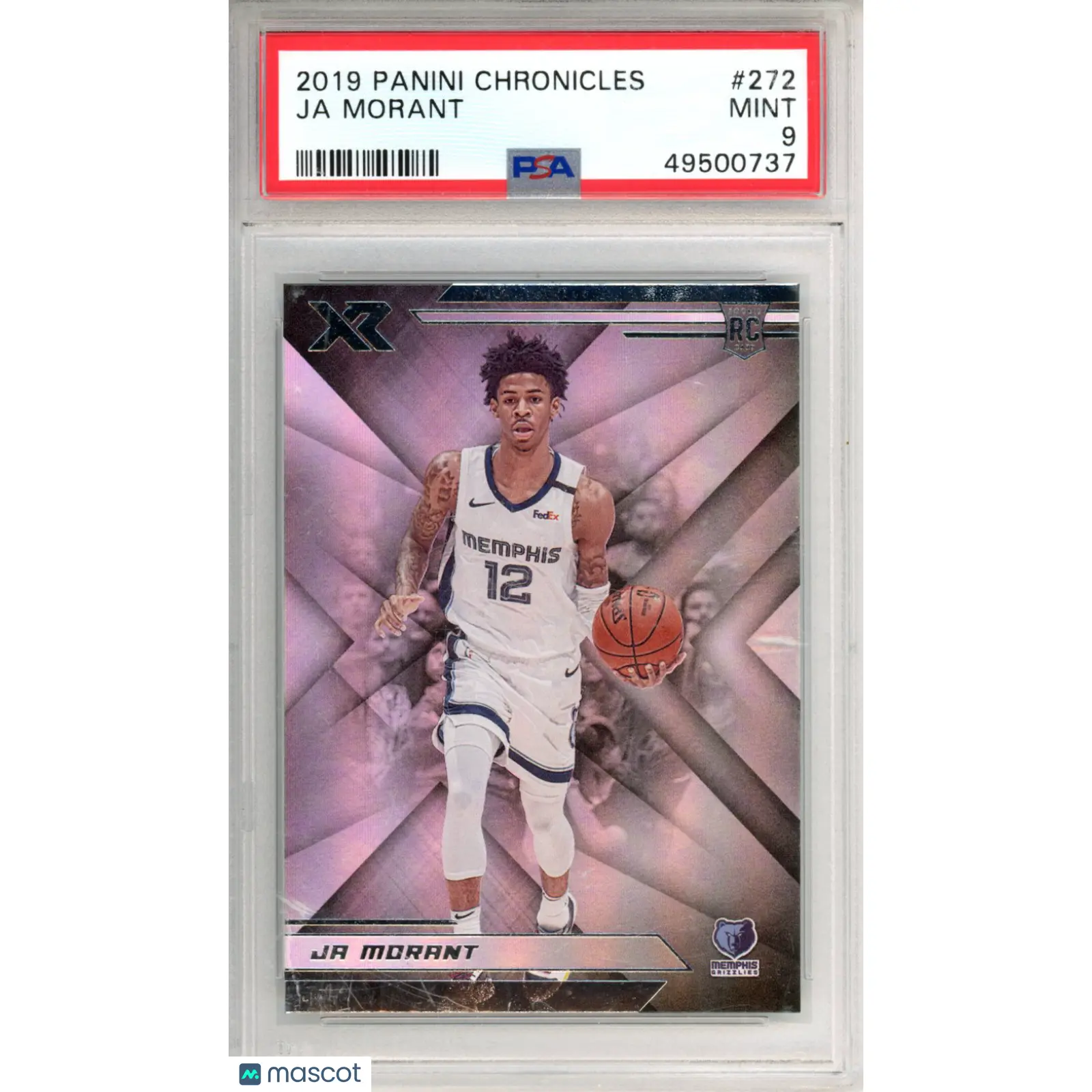 2019 Panini Chronicles Ja Morant Rookie #272 PSA 9 Memphis Grizzlies