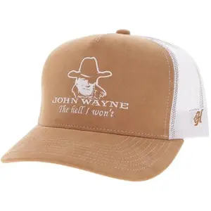 Hooey John Wayne White Trucker Hat