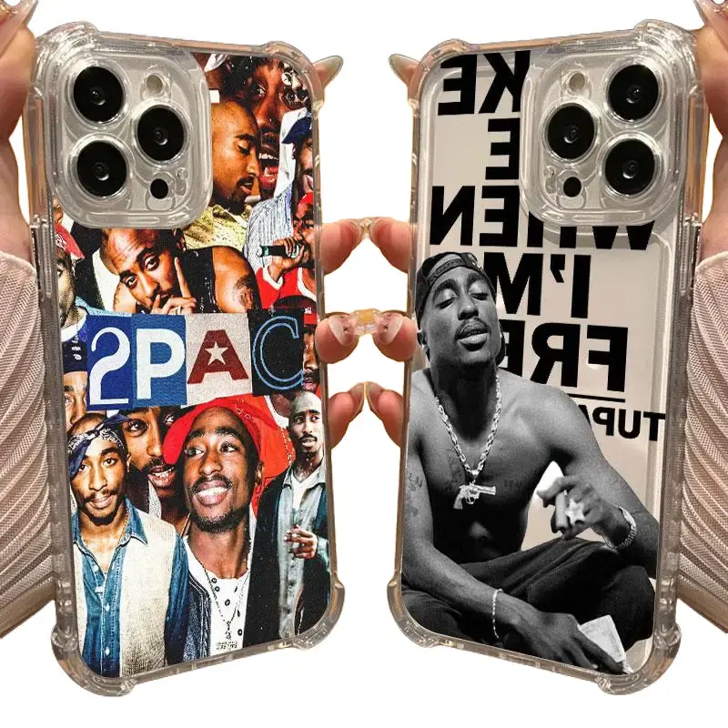 2PAC Tupac Rapper Phone Case Clear Stylish & Durable New Year Gift: Fashionable Phone Case for iPhone 17 16 15 14 13 12 11– Perfect Blend of Protection and Trend