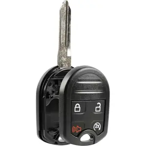 Replacement 4-Button Remote Start Key Fob Shell Case for 2011-2016 Ford F150, Explorer, Lincoln Navigator. Models: CWTWB1U793, 164-R8067, 5912561