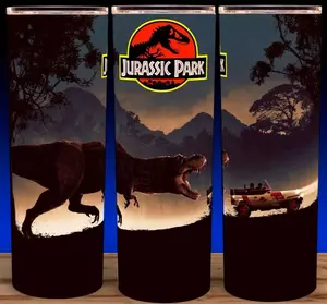 Jurassic Park 90s Dinosaur Collection Cup Mug Tumbler 20oz Drinkware Stainless Steel Insulated