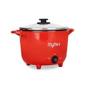 MyMini 32 oz Electric Multi-Cooker Pot, 260 watts, Red