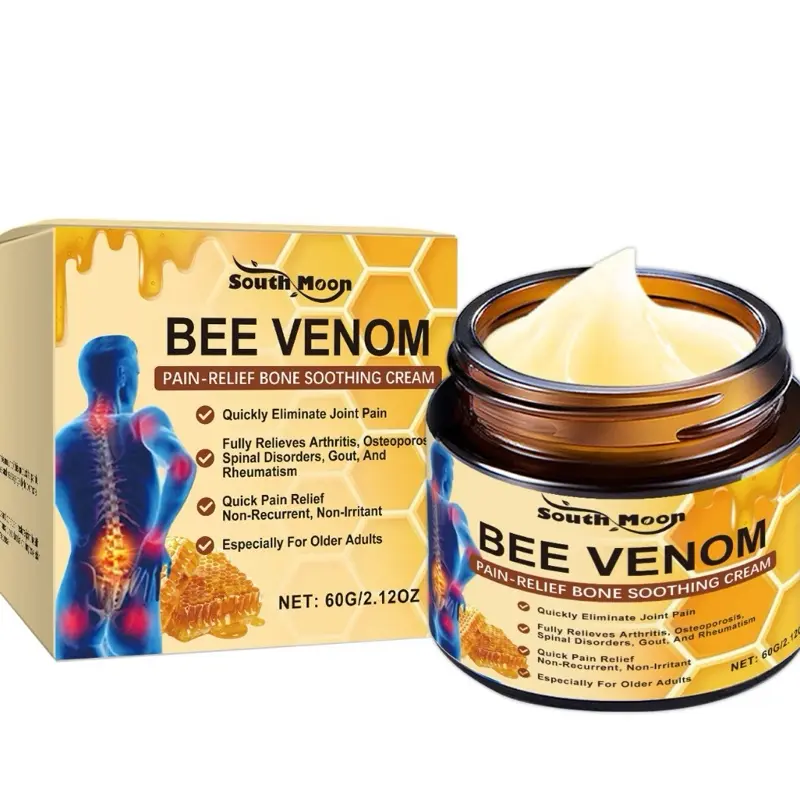 South Moon Bee Venom Cream Gel Formula forNeck Back Knees & Joint Support SoothesMuscle Enhances Mobility