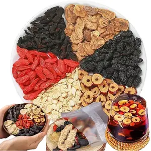 Kidney Tea Formula Ginseng Five Treasure Tea Combination Scented Tea Red Date Wolfberry Tea Men's and Women Tea Health Dried Fruit Beverage Loaded Tea Packets, Christmas gift,Recommend to a friend