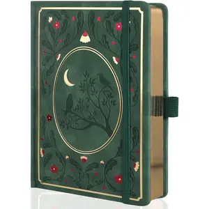 Dot Notebooks, A5 Hardcover Dot Journals for Writing Women, 160gsm Thick Paper, 190 Numbered Pages, for Planner Organization