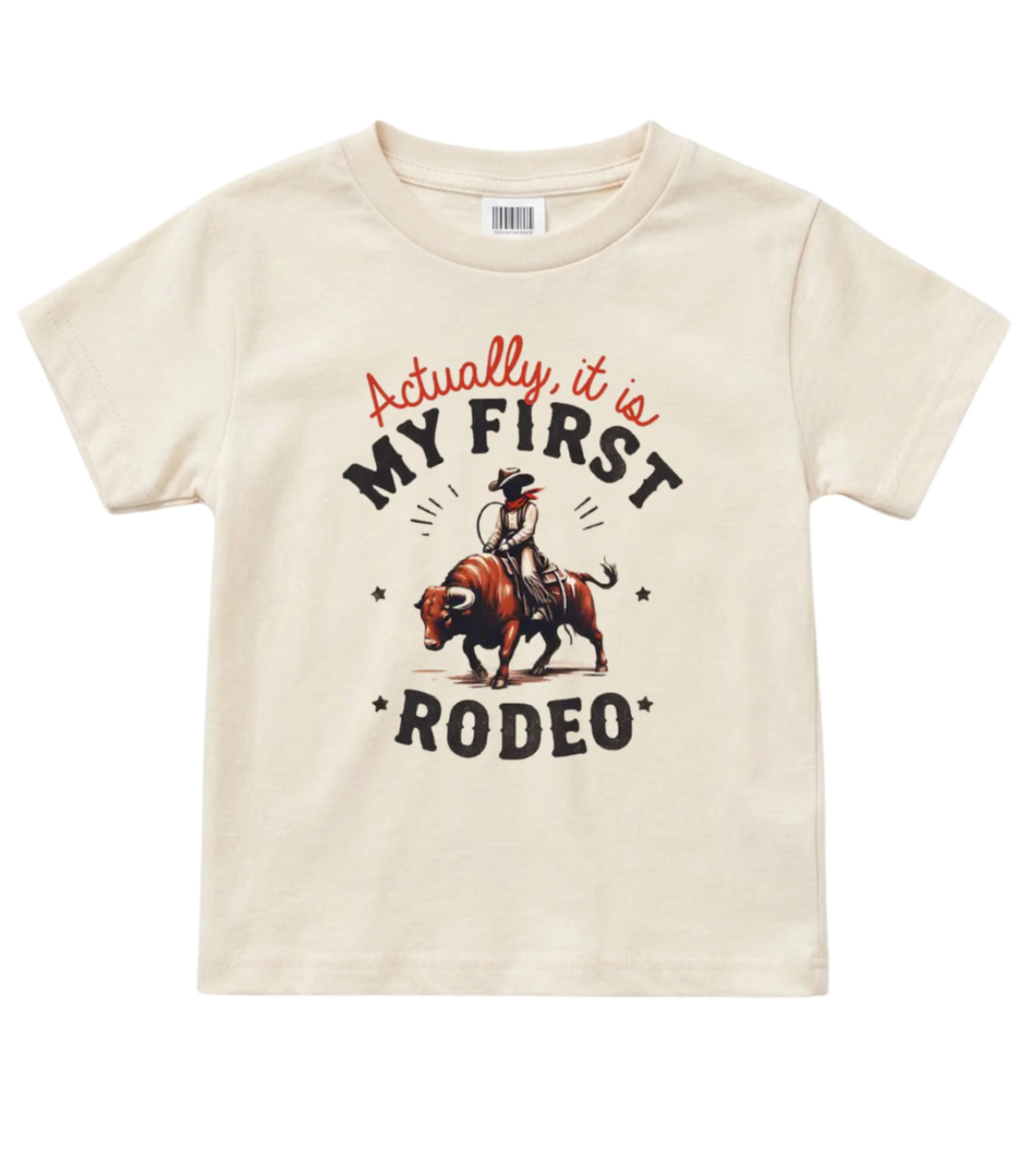 This Is My First Rodeo Cowboy Baby Toddler T Shirt and Youth Graphic Tee, Vintage Western Cowboy Kids Shirt, Minimalist Kids Outfit
