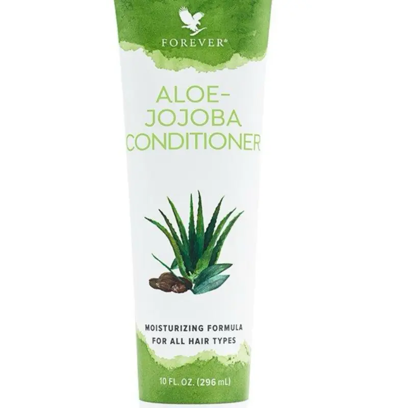 Forever Aloe Jojoba Conditioner 10 FL. OZ. (296 mL) - Moisturizing Formula for All Hair Types Moisture Haircare Hydrating