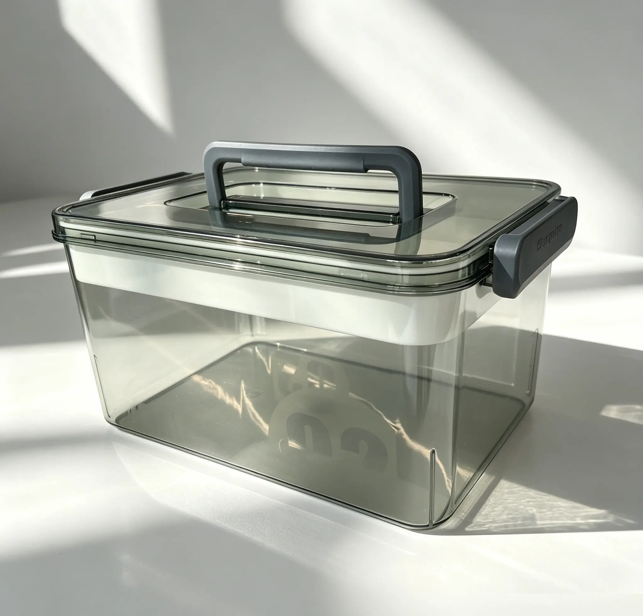 Portable Transparent First Aid Organizer Storage Box - Thick Empty Plastic Case with Solid Hand Grip, Removable Divider Tray, Dust Cover, Light Travel-Friendly Dual-Purpose Bin for Medical Supplies, Stationery, Organizer Storage Boxes