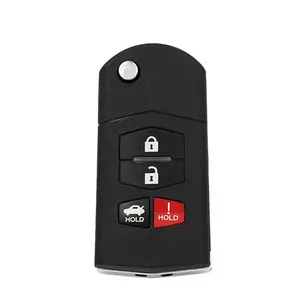 KEYDIY 4-Button Universal Car Key Fob - Mazda-Compatible Car Key Accessory (B14-3-1)