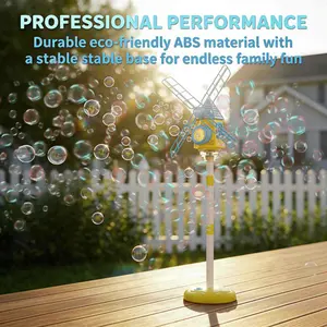 Automatic Bubble Machine, Unisex, Adjustable Windmill Design, Colorful Lights & Music, Indoor/outdoor Use, Gift Idea