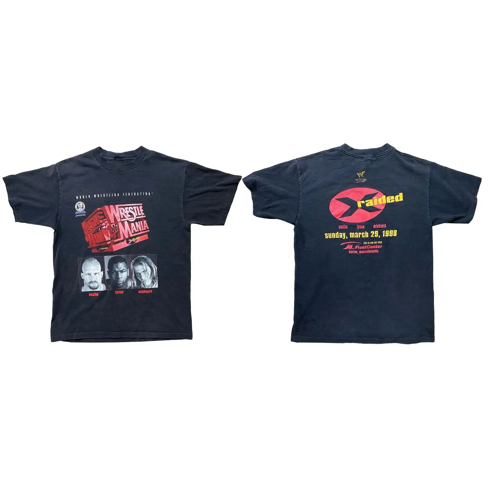 [SALE UP TO 45%]Reprint 1998 WWF Wrestlemania XIV T-shirt Stone Cold, Mike Tyson, Shawn Michaels , Graphic Tee, Gift For Him, Gift For Fan, Gift For All
