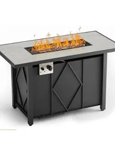 43-inch Propane Fire Pit Platform, 50,000 BTU Outdoor Gas Fire Pit, CSA Certified