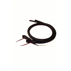 Berlin Leather Dark Oiled Waterloop Reins