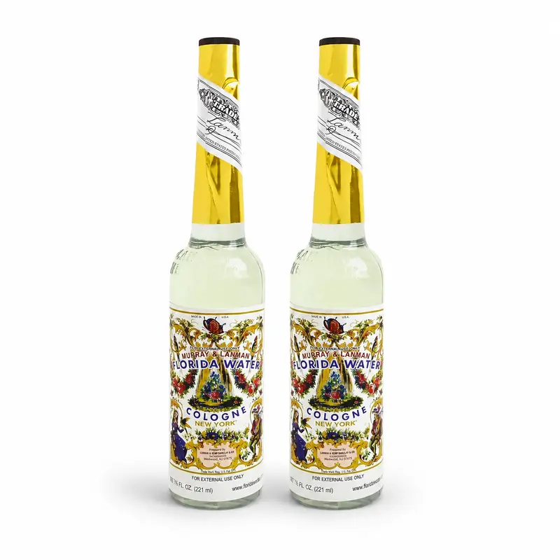 Florida Water Cologne 2-Pack 7.5 oz – Murray & Lanman Agua de Florida Unisex Floral Lemon Aftershave