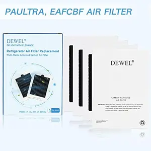 Refrigerator Air Filter Replacement for Frigidaire PAULTRA Pure Air Ultra, Compatible with Electrolux EAFCBF, Kenmore, Freshen Your Fridge with Activated Carbon Air Filter - Part 242061001-4PCS