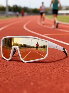 POAT 1 Pair Unisex Cycling Outdoor Sports Sunglasses, Biking Sunglasses, Outdoor Cycling Eyewear, Multiple Colors Available, Ideal for Running, Daily Wear, Festivals, Summer Travel, Outdoor Active Accessories