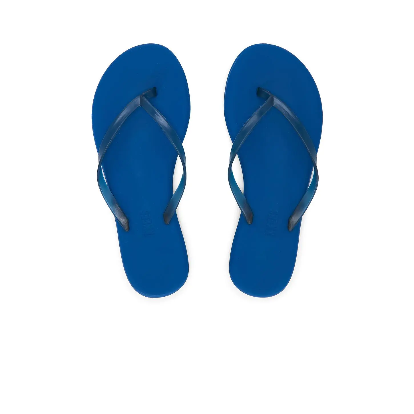 TKEES Aqua Flip Flops in Blue Rush