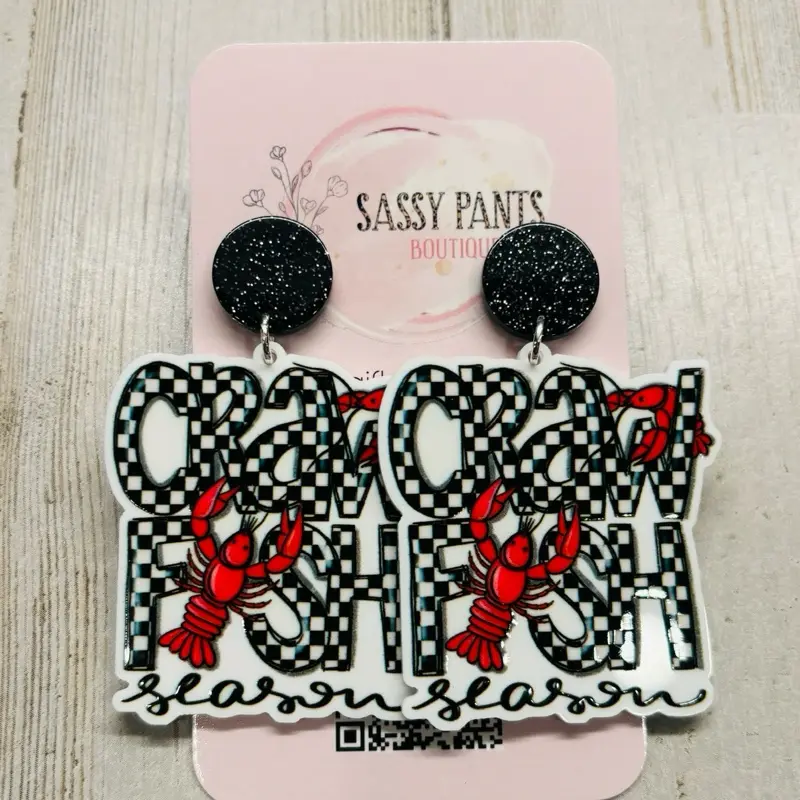 It’s Crawfish Season Earrings