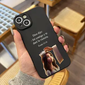 Phone case for iPhone 16 Pro Max 15 Plus 14 13 12 11 XR XS Christian Motivational Quotes Pattern Anti-Scratch Shockproof TPU Bumper Drop-proof Smartphone Cover Gift For Girls and Women