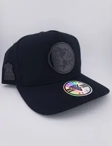 Club America Hat - Black Snapback with Colorful Emblem and Logo Patch