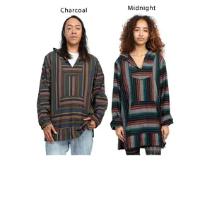 Unisex Stripe Baja Hoodie