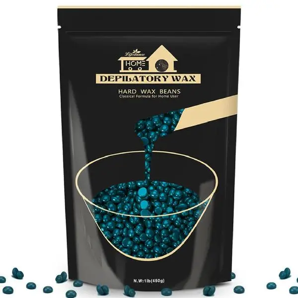 Lifestance Hard Wax Beads for Hair Removal, Sensitive Skin, 1LB, Jasmine | Bikini, Face, Body, Brazilian, Leg, Underarm Wax Beans at Home (Women & Men), Refill for Wax Warmers