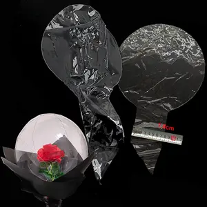 5count 7.5cm Wide Neck Bobo Balloon Transparent Bubble Bobo Balloons Clear Balloon Baby shower Wedding Birthday Party Decor 20inch