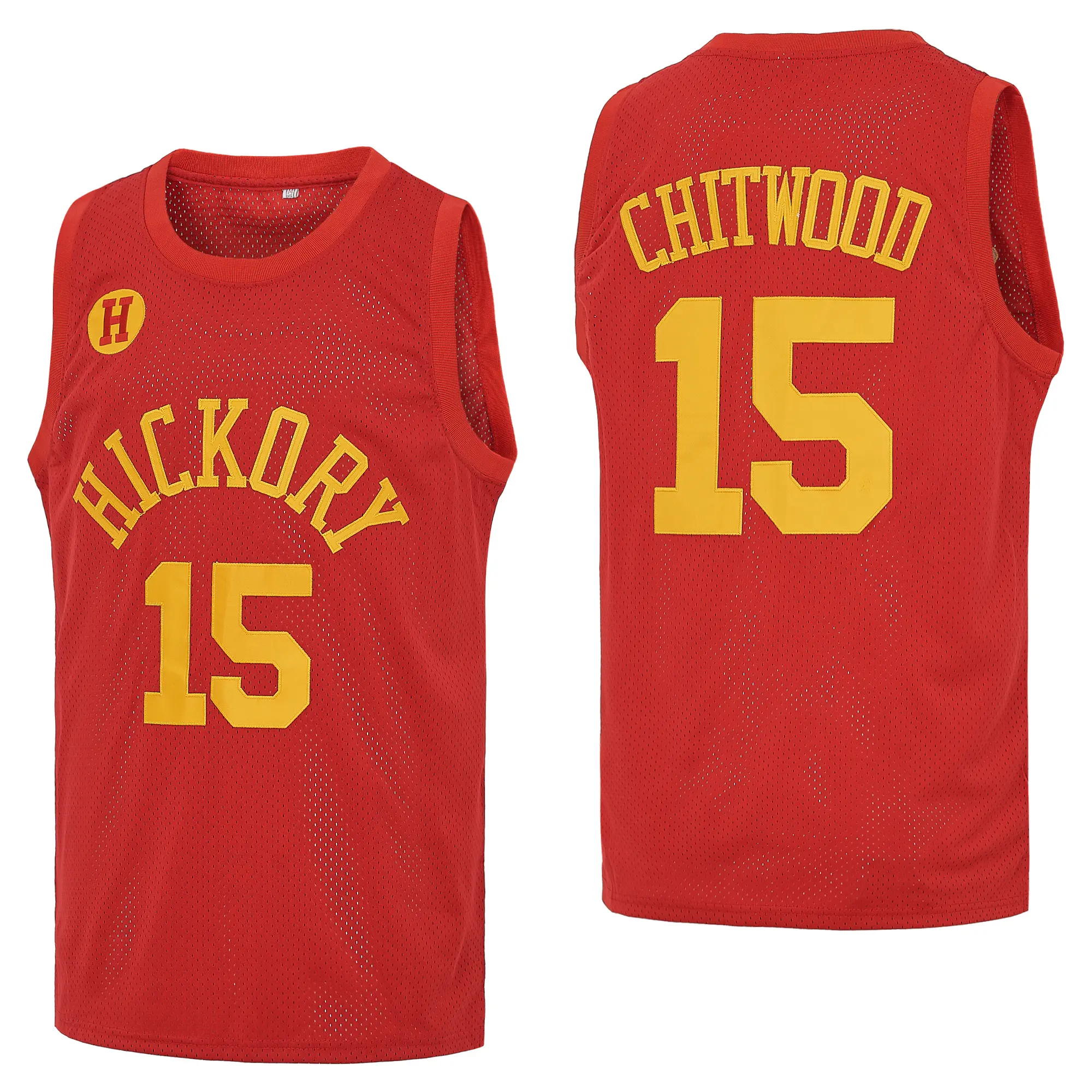 Classic Letter Hickory Chitwood #15 Basketball Men Stitched S-XXL gift shirt player sport uniform red jersey style Kit Athletic Top
